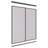 Lugna 2100 x 1201-1800mm Black VJ Panel Wardrobe Double Sliding Doors
