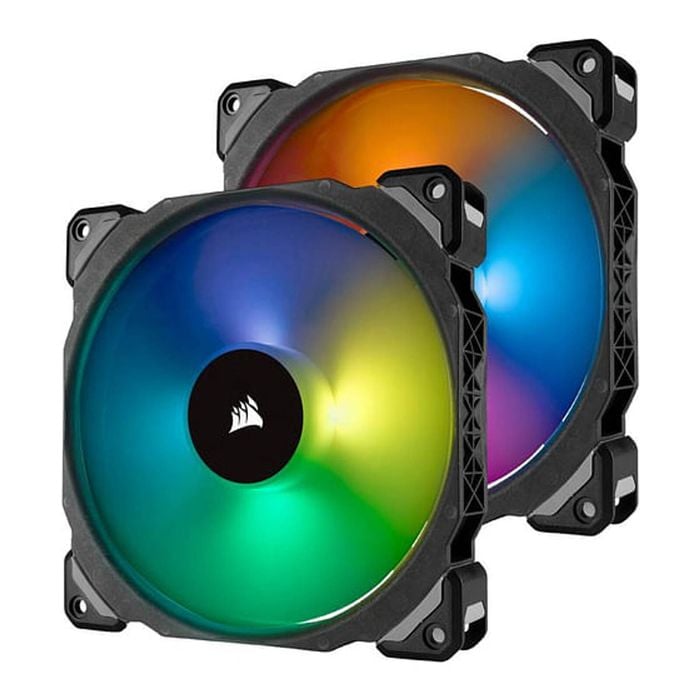 Corsair Ml140 Pro Rgb Led 140mm Pwm Premium Magnetic Levitation Fan - Twin Fan Pack With Lighting Node Pro [co-9050078-ww]