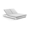 Santorini Aluminium Double Sun Lounge In White