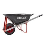 Sherlock 100L Snag Free Steel Tray Extra Wide Wheel Wheelbarrow