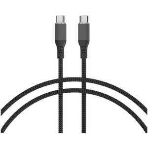 Jackson 1m USB-C To C Braided Cable With Velcro Wrap - 2 Pack