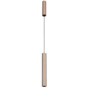 Telbix Verano Industrial Pendant Hanging Lamp Light Aluminium Copper Satin