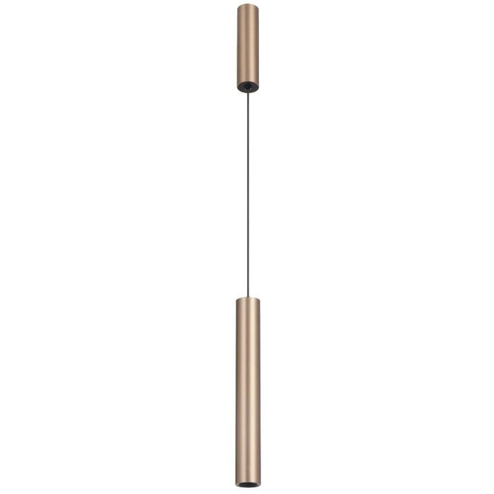 Telbix Verano Industrial Pendant Hanging Lamp Light Aluminium Copper Satin