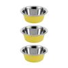 3x Paws And Claws Stainless Steel Cat/Dog Food/Drink Bowl 600ml Assorted