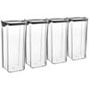 Argon Food Containers - 1.8 Litre - Black - Pack Of 4