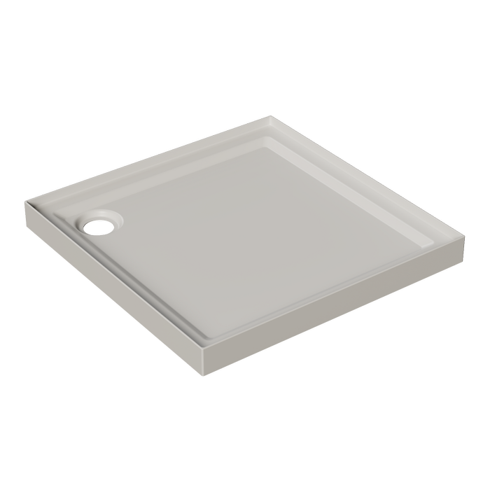 Stein 900 x 900mm White 4-Sided Acrylic Offset Waste Tray 
