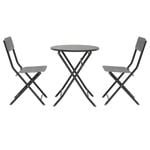 Hartman Seville 3pc Bistro Set - Anthracite