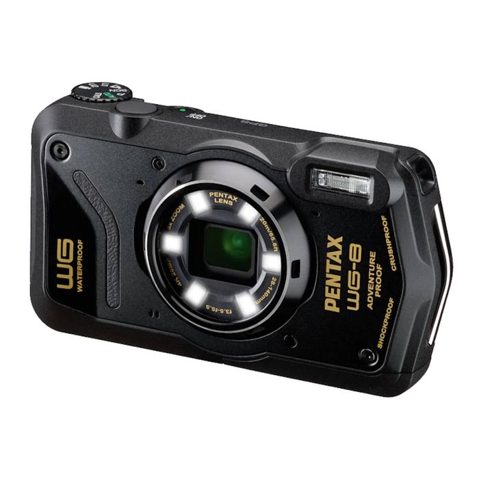 Pentax Wg-8 Waterproof Compact Camera - Black
