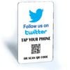 Tap and Share Contactless Sharing Smart NFC 'Follow Us On Twitter' Connect Card + QR code
