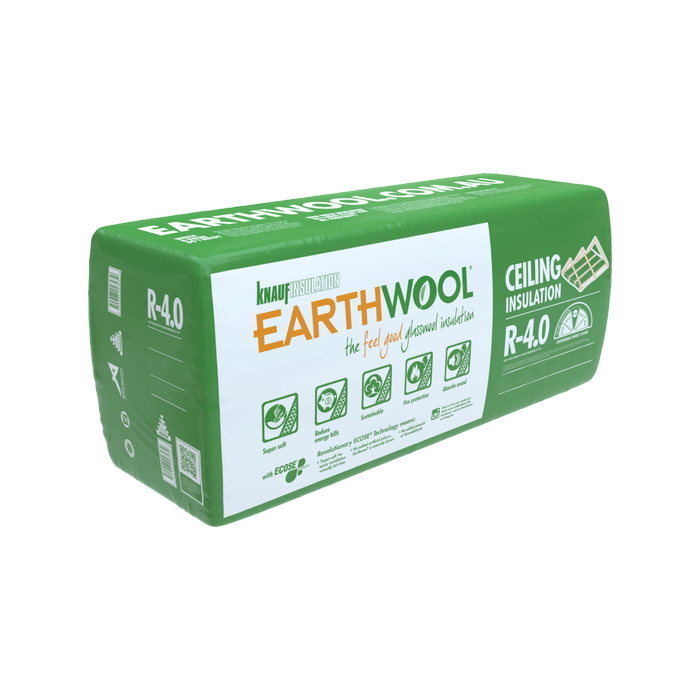Earthwool R4.0 195 x 430 x 1160mm 7.5m² Insulation Ceiling Batt - 15 Pack - 195 x 430 x 1160