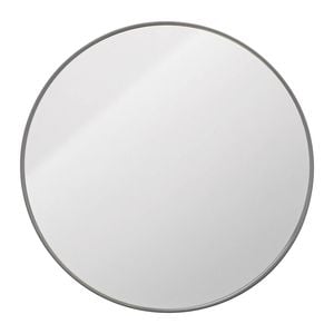 Barelli 110 x 110cm Gun Metal Grey Flynn Round Framed Mirror