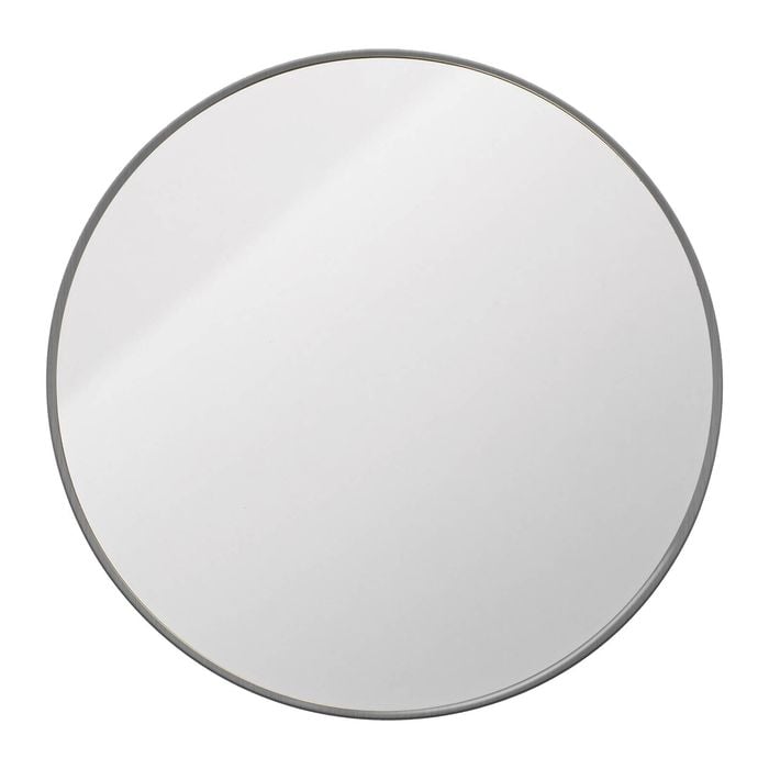 Barelli 110 x 110cm Gun Metal Grey Flynn Round Framed Mirror