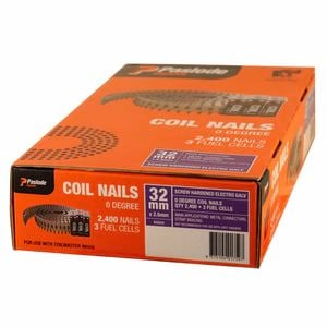 Paslode 32 x 2.5mm Impulse Screw Shank Coil Nails  - 2400 Box