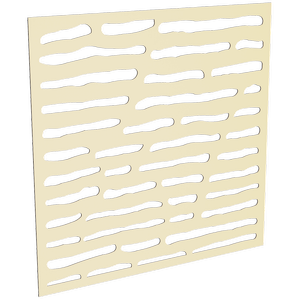 ProtectorAl 300-1200 x 300-1200mm Primrose Slate Unframed Solid Aluminium Decorative Panel