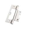 Lane 75 x 47 x 1.6mm Zinc Plated Loose Pin DURAsmooth™ Non Mortice Hinge