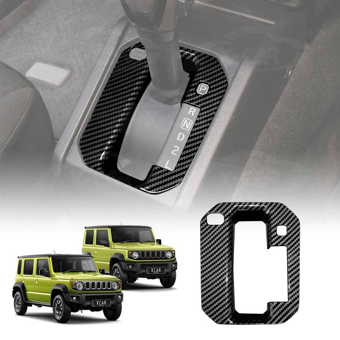 Gear Shift Frame Trim For Suzuki Jimny Auto 2018-onwards Carbon Fiber Style Center Console Cover Protector