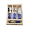 24pc. Cutlery Set - Made in France - French Blue