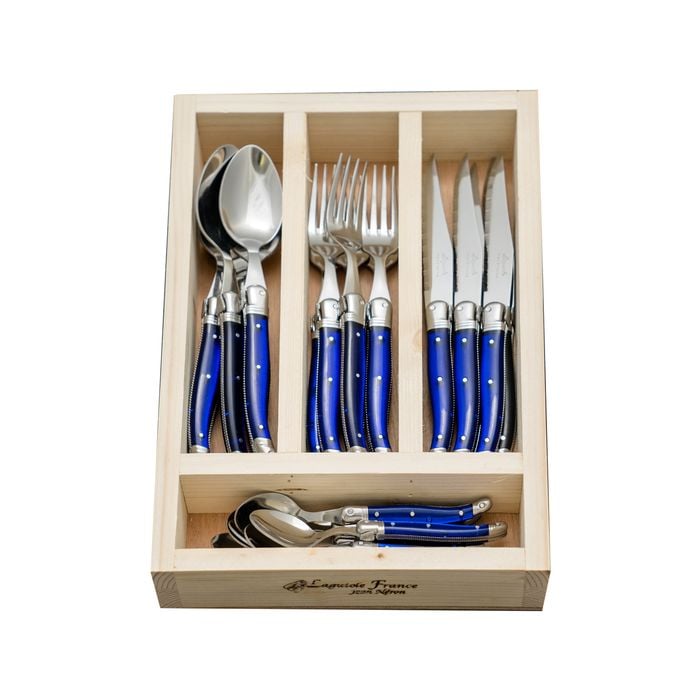 24pc. Cutlery Set - Made in France - French Blue