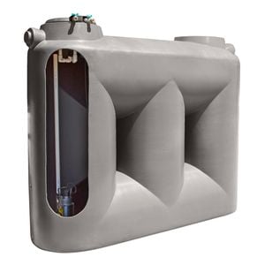Clark Tanks 3000L Gull Grey Tradepack Tank And Davey Evo MK2 Pump