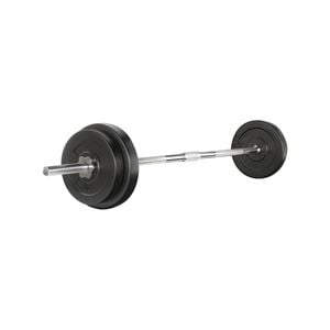 38KG Barbell Weight Set Plates Bar Bench Press 168cm