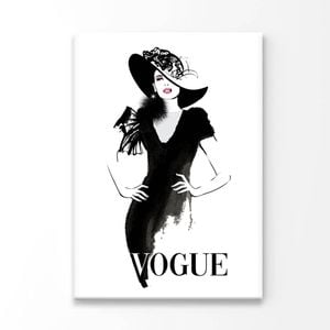Girl With Hat Drawing  Print 100% Australian Made 100 x 150cm  (Acrylic)