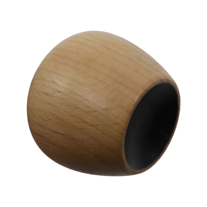 Adoored 34mm Black Pine Cabinet Knob - 4 Pack