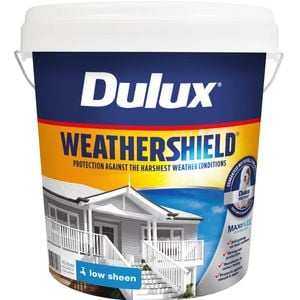 Dulux 10L Exterior Paint Weathershield Low Sheen Black