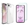 Icoverlover For Iphone 16e Case + 2x Glass Screen Protectors Clear