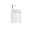 Attica 400mm Matte White Compact Fluted Ensuite Vanity