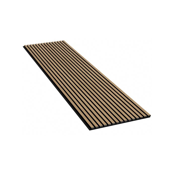 Prempanel 2400 x 600 x 21mm Oak Timber Slat Acoustic Panel
