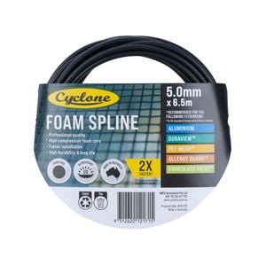 Cyclone 5.0mm x 6.5m Pro Foam Spline