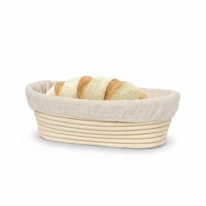 6 Pack Proofing Basket 25x15cm Banneton Cloth Liner Bread Bag