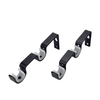 Pillar 16-25mm Black Double Universal Curtain Rod Bracket