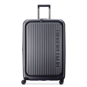 Delsey Securitime Zip Top Opening 76cm Large Exp Luggage - Anthracite