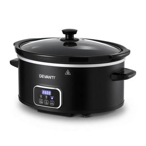 Devanti 5.6l Slow Cooker Electric Multi Cooker With 3 Heat Settings And Keep Warm Function