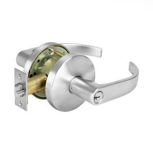 Delf Satin Chrome Fire Rated Entrance Lever Set