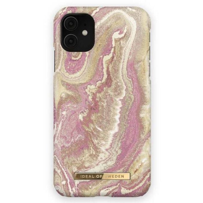 Ideal Of Sweden Fashion Case (suits Iphone 11/xr) - Golden Blush Marble