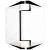 ProtectorAl White Matt Glass to Glass Soft Close Hinge