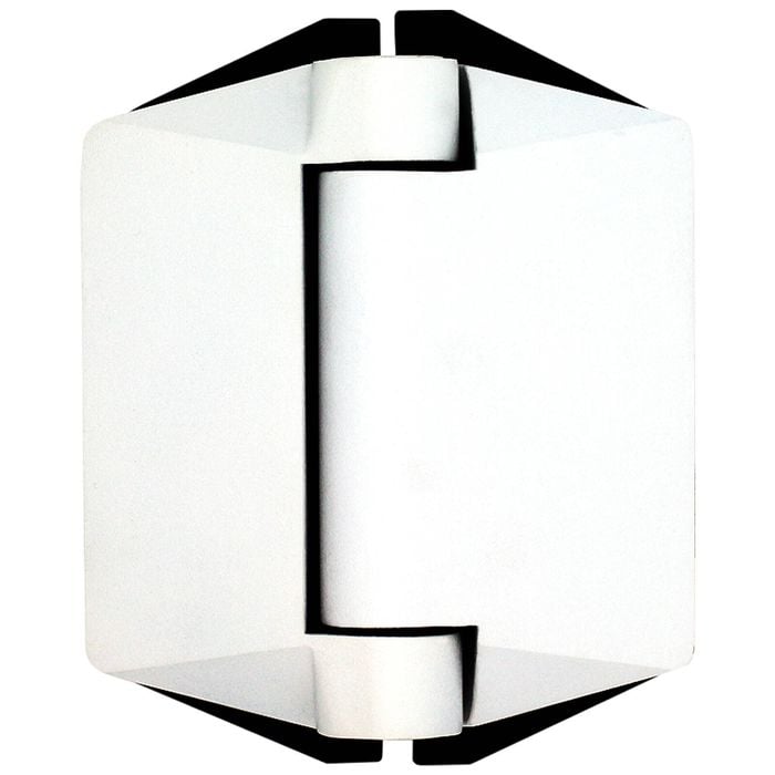 ProtectorAl White Matt Glass to Glass Soft Close Hinge