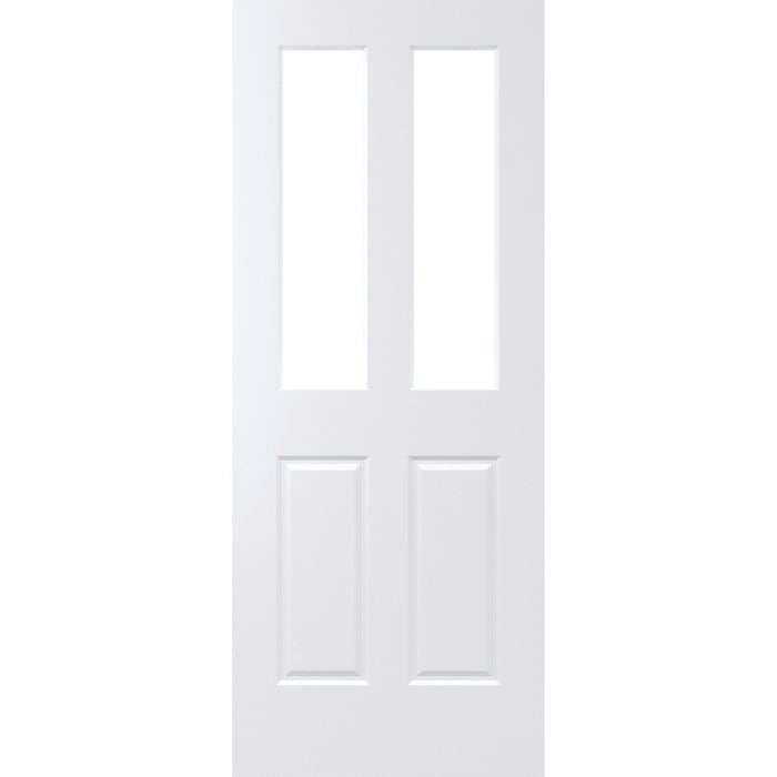 Corinthian 2040 x 820 x 35mm Internal Door Balmoral Primed Glazed Clear Glass BAL4G