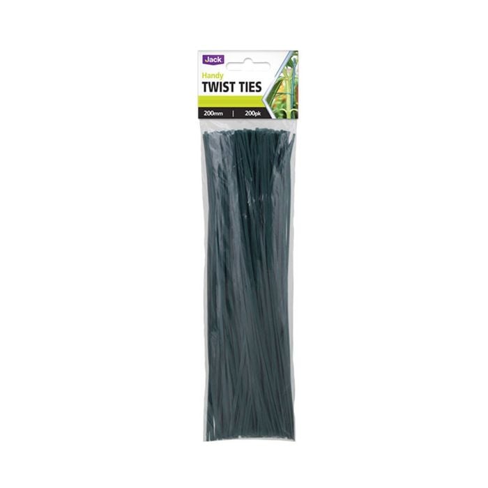 Jack 200mm Handy Twist Plant Tie - 200 Pack