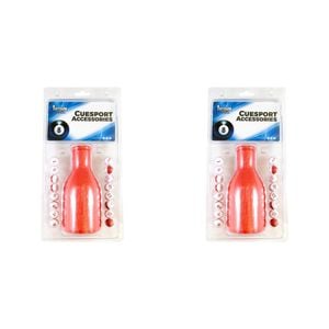 2PK Formula Sports Plastic Kelly Pool Shaker & Marbles - Red