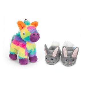 Bark-Toys-Au Renata Pinata & Itty Bitty Bunny Slippers Plush Doy Toy Bundle
