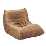 Oikiture Floor Sofa Accent Chair Lazy Couch Lounge Brown