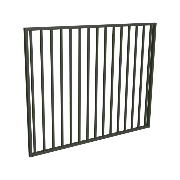 Aluminium Side Gate VOGEL 100x120cm Grey