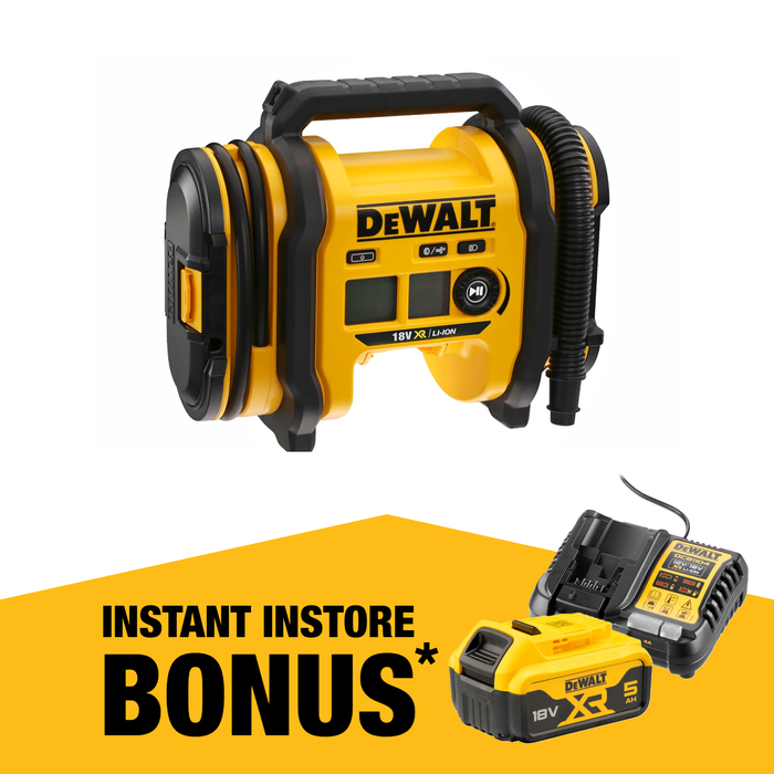 DeWALT 18V XR Cordless Air Inflator DCC018N-XJ - Skin Only