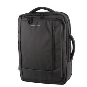Pierre Cardin Backpack 15" Laptop  Briefcase Built-in USB Port Travel Black