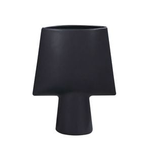 SOGA 21x25.5cm Black Geometric Vase