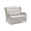 FurnitureOkay Rosebud Wicker Outdoor Sofa (2-Seater) - White Shell