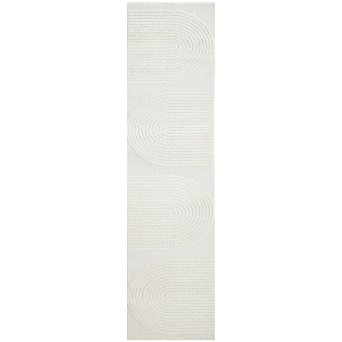 The Rug Connection Skye Abbey Off White 500x80cm - Extra Large Runner Pet Friendly Indoor Rug